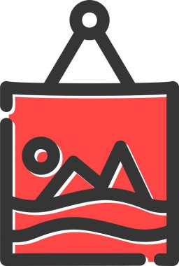 yaz tatili seyahat simgesi - taslak biçimi