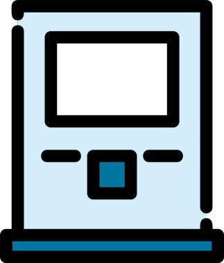 bilgisayar ekranı simgesi, vektör illüstrasyonu