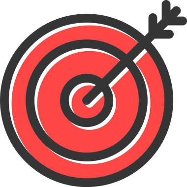 Hedef. Web simgesi basit illüstrasyon