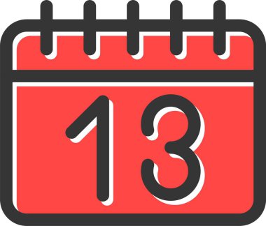 Takvim simgesi, vektör çizimi