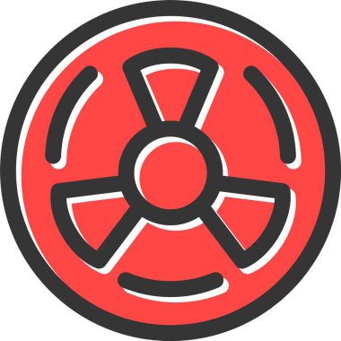 Fan simge, basit vektör çizim