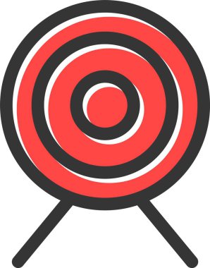 hedef hedef simgesi. vektör illüstrasyonu