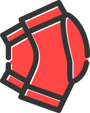 Boks eldiveni. Basit illüstrasyon