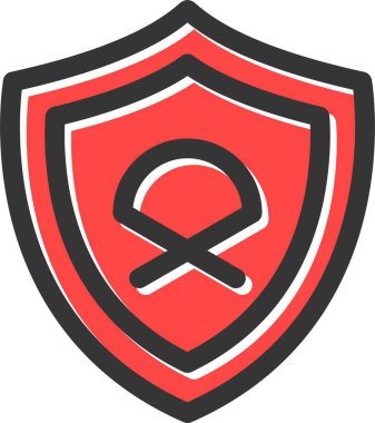 Shield Icon, Simple Web Vector Illustration clipart