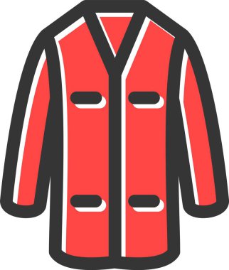 Yelek. Web simgesi basit illüstrasyon