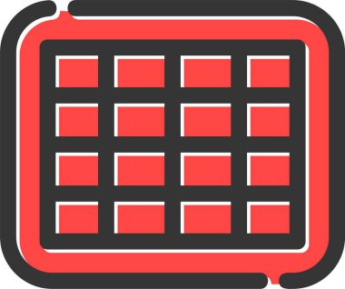 Takvim simgesi vektör illüstrasyonu