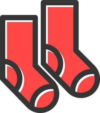 Çorap. Web simgesi basit illüstrasyon