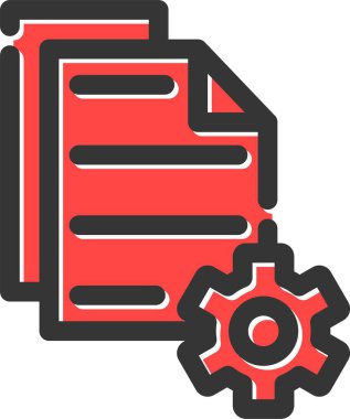 Dosya. Web simgesi basit illüstrasyon