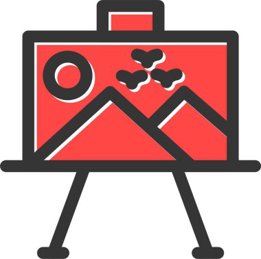 evrak çantası web simgesi basit illüstrasyon