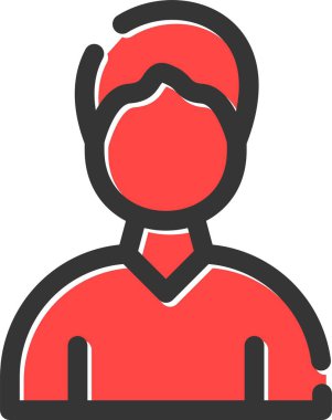 Avatar kişi simgesi - ana hatlar biçimi