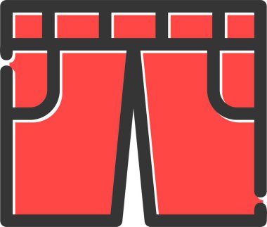 Film ikonu vektörü. düz tasarım illüstrasyon 10