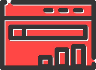 printer icon in trendy style isolated background