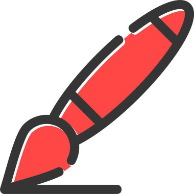 Kalem. Web simgesi basit illüstrasyon