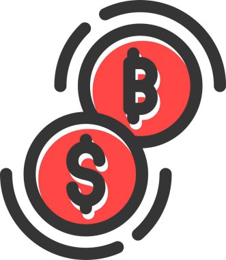 Bitcoin para birimi simgesi düz biçimli