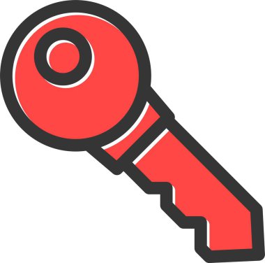 anahtar simgesi, vektör illüstrasyonu