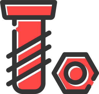 Yapı çekiç simgesi düz stil