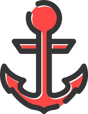 Çapa. Web simgesi basit illüstrasyon