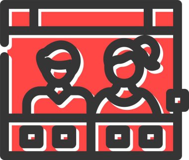 iş konferansı simgesi - özet biçimi