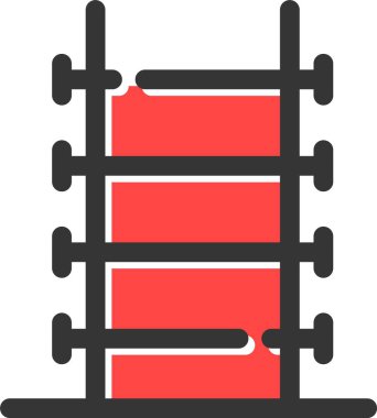 Çit. Web simgesi basit illüstrasyon