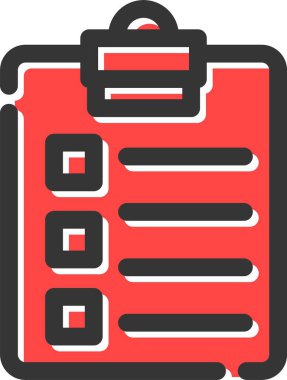 Pano listesi pano simgesi düz biçimli