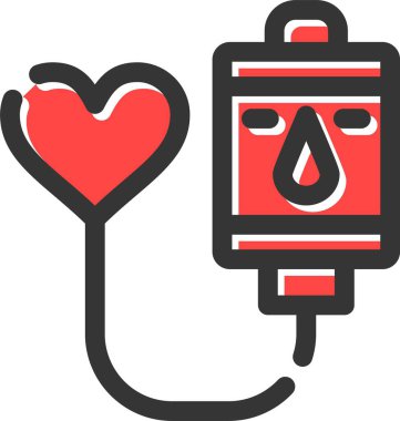 Kan bağışı kutsal kişilerin resmi, vektör çizim