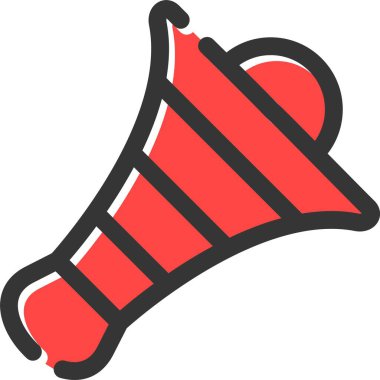 Trompet ikonu. vektör illüstrasyonu