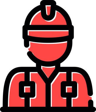 Miğfer. Web simgesi basit illüstrasyon