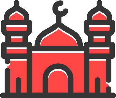 Cami inşa vektör simgesi