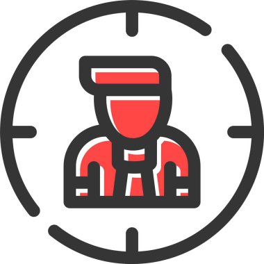 asker simgesi vektör illüstrasyonu