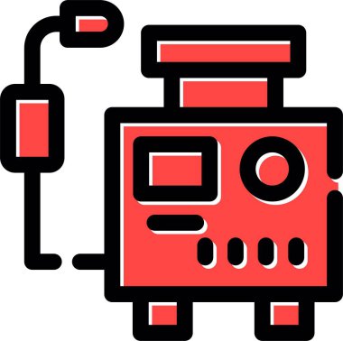 Kamera simgesi, vektör illüstrasyonu