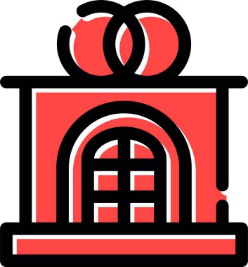 Noel hediye kutsal kişilerin resmi, vektör çizim