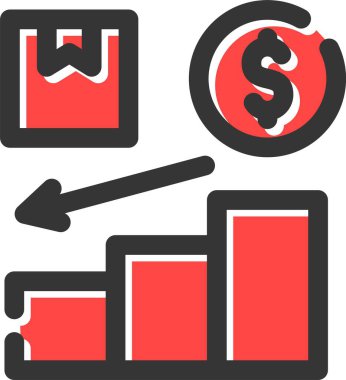 para çubuğu çizelgesi simgesi