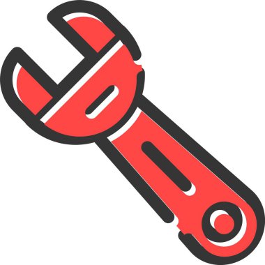 İngiliz anahtarı. Web simgesi basit tasarım