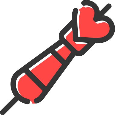 Kan kan ikonu doldurulmuş - ana hatlar biçiminde