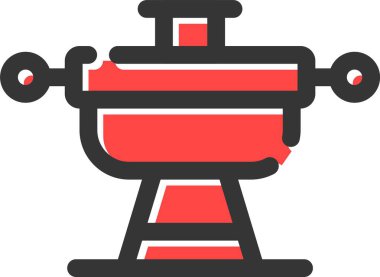 Kova. Web simgesi vektör illüstrasyonu