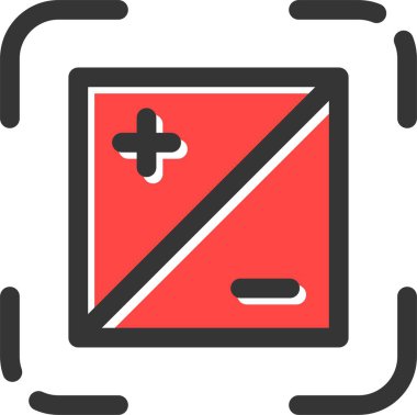 pil şarj simgesi - taslak biçimi