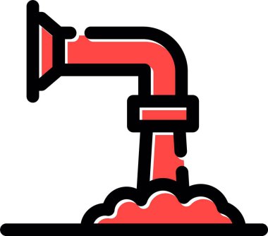 Meşale. Web simgesi basit illüstrasyon