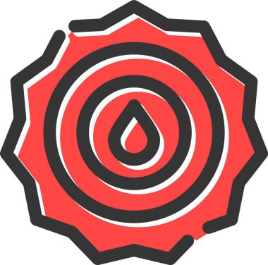 damla simgesi, basit vektör illüstrasyonu