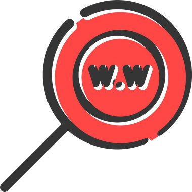 Ara. Web simgesi basit illüstrasyon