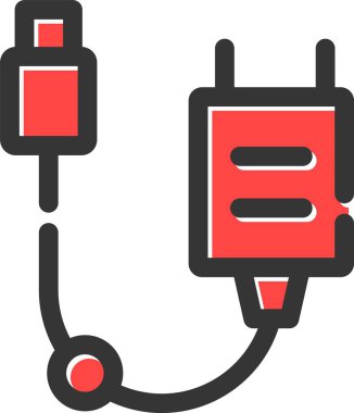 pil şarj simgesi ana hat biçiminde