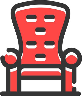 koltuk simgesi, vektör illüstrasyonu