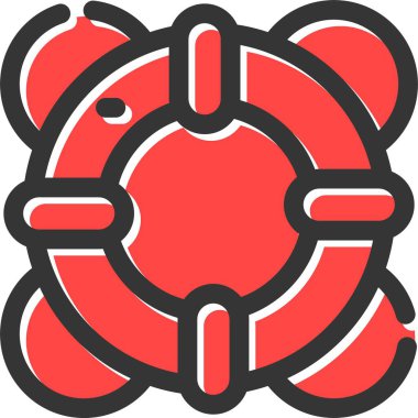 Kırmızı mührün vektör çizimi