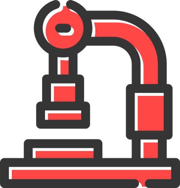 Robotik kol simge vektör çizim