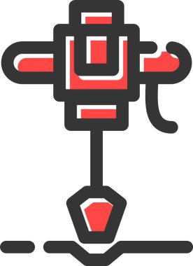 Bir kırmızı haçın vektör illüstrasyonu