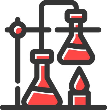 Kimya laboratuvarı kimya simgesi