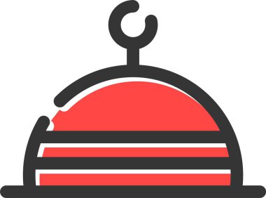 Şapka moda simgesi düz stil