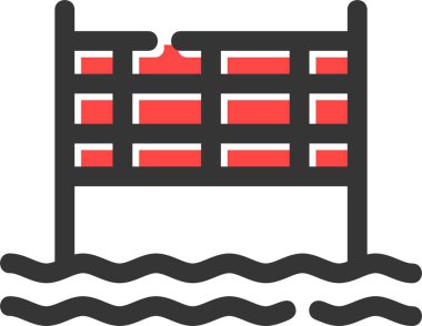 su endüstrisi vektör simgesi