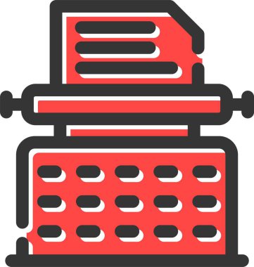 Yazıcı. Web simgesi basit illüstrasyon