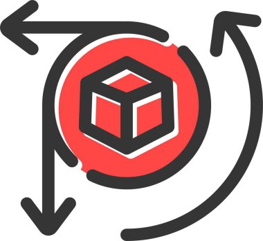 Veri Merkezi simgesini, vektör çizim