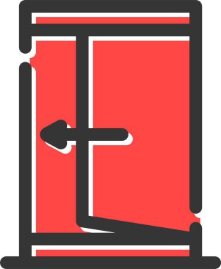 Merdiveni olan bir adamın vektör çizimi